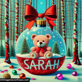 imagenes nombres 3d navidad sarah