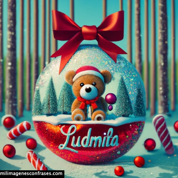 imagenes nombres 3d feliz navidad ludmila